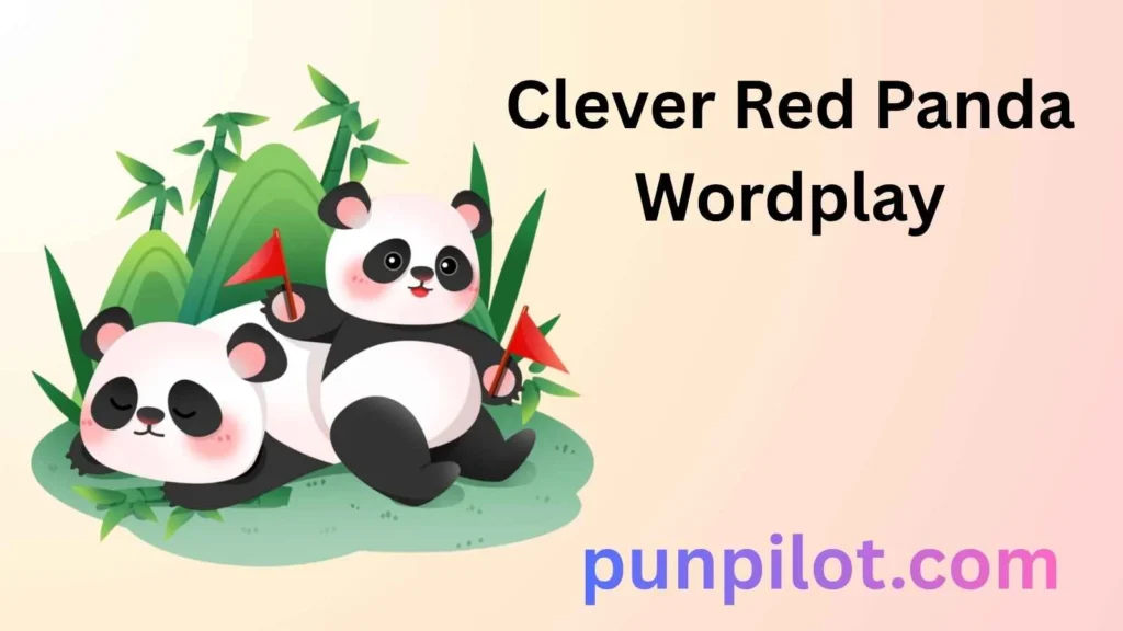 Clever Red Panda Wordplay