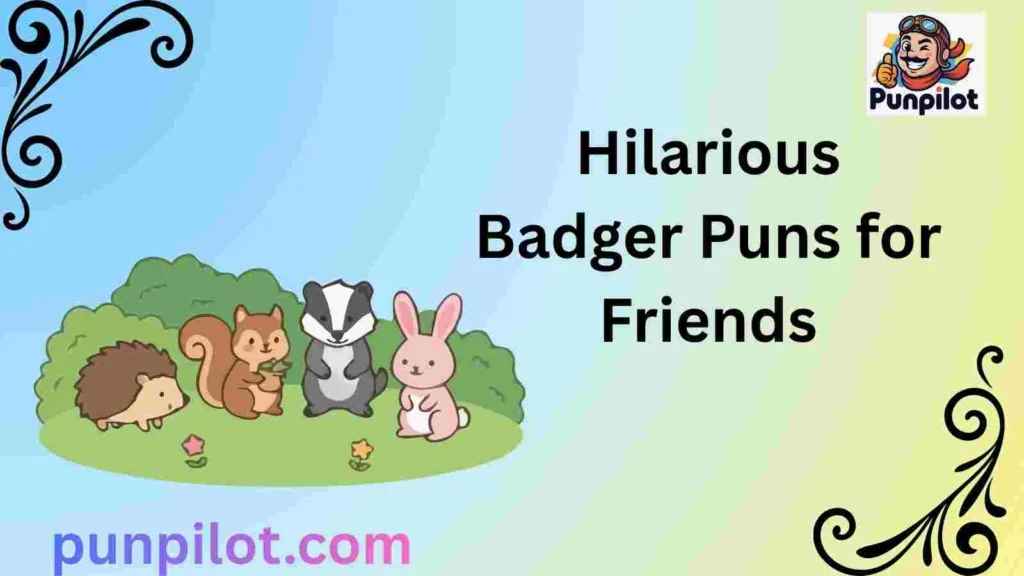 Hilarious Badger Puns for Friends