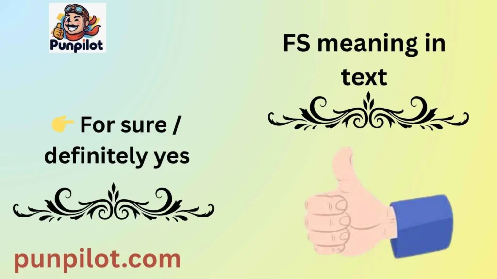 FS meaning in text
