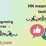 HN meaning in text