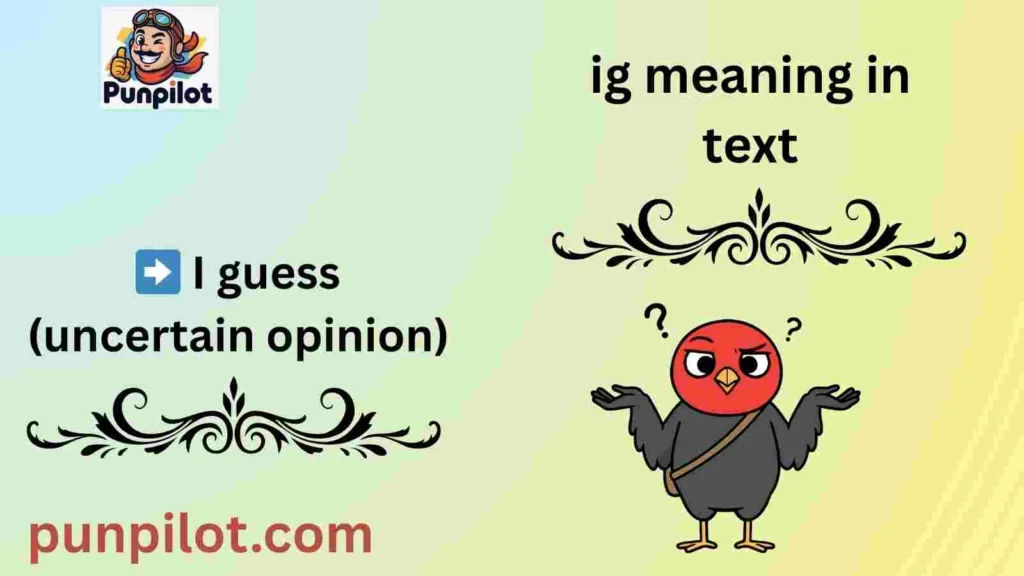 ig meaning in text