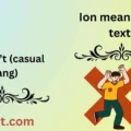 Ion meaning in text
