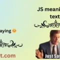 JS meaning in text
