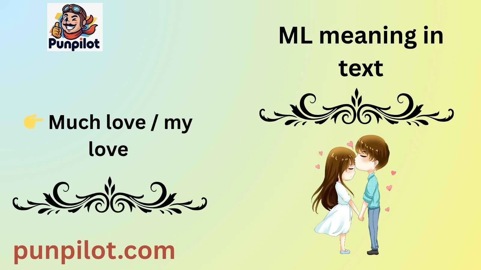 ML meaning in text