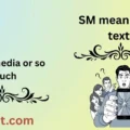 SM meaning in text