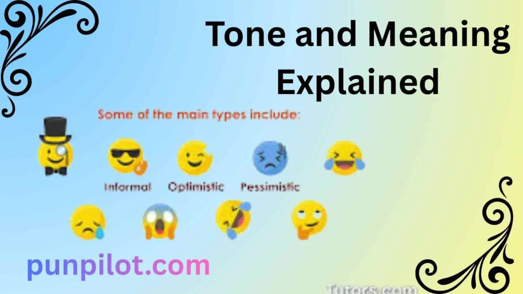 Tone and Meaning Explained