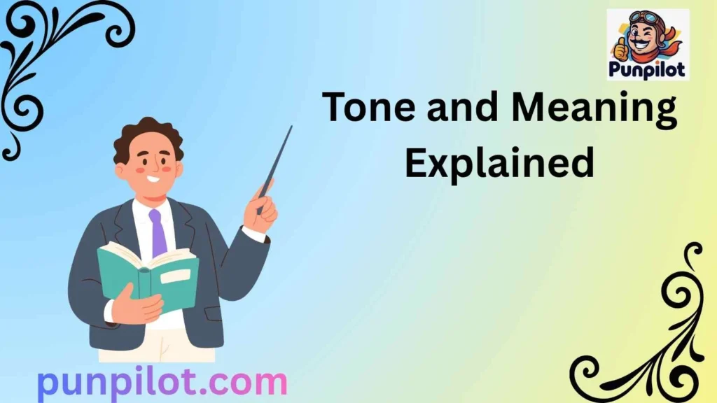 Tone and Meaning Explained