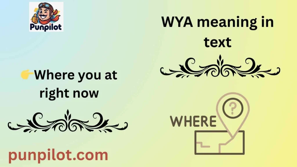 WYA meaning in text