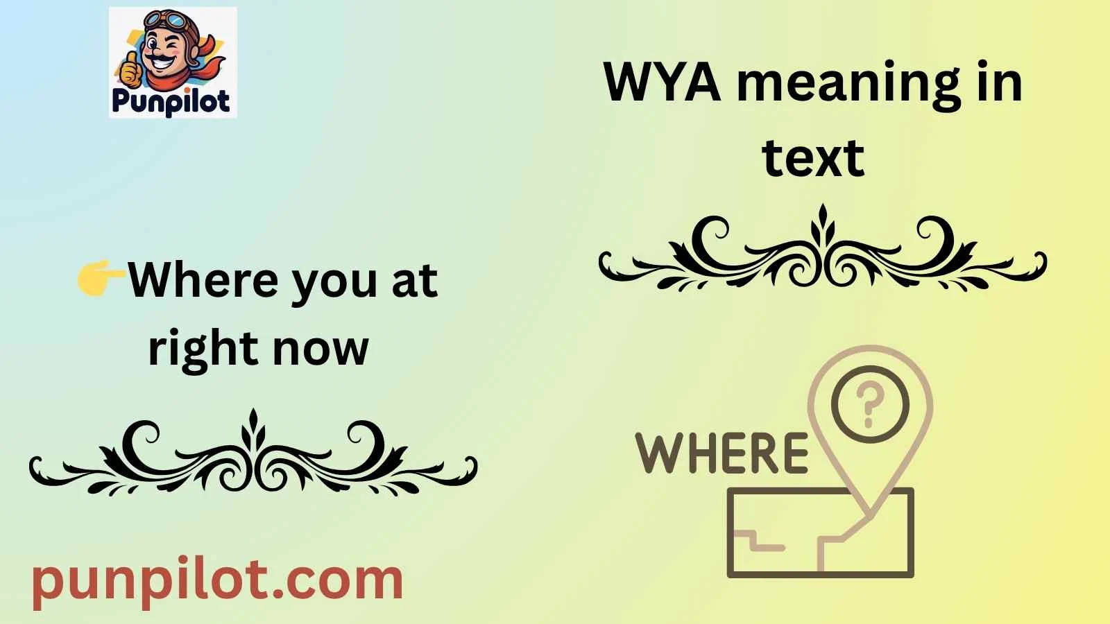 WYA meaning in text