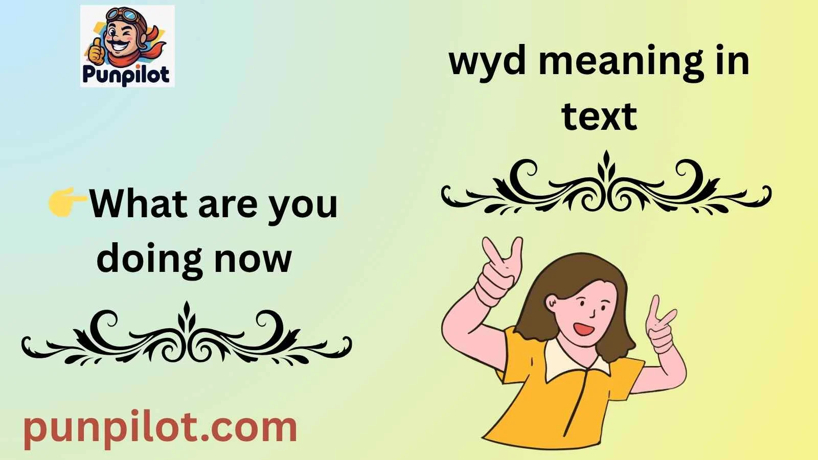 wyd meaning in text