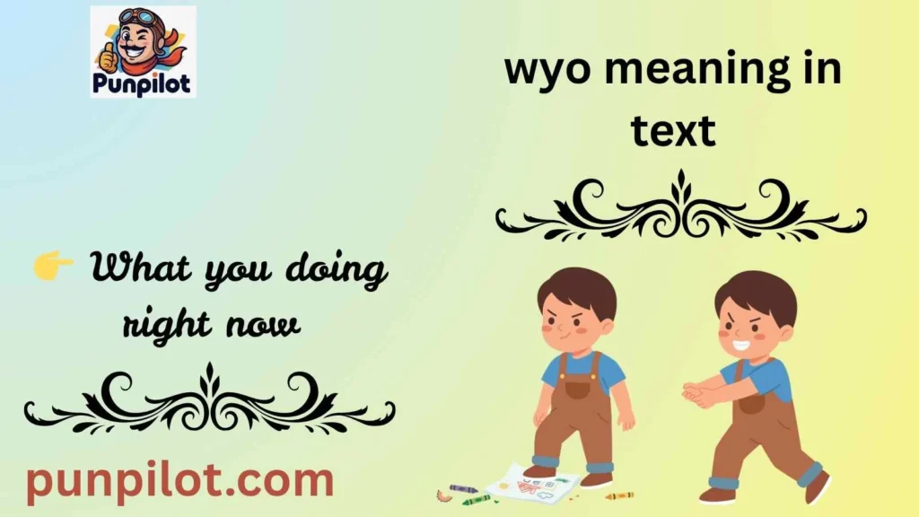 wyo meaning in text