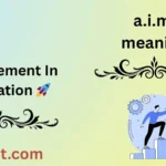 a.i.m. meaning