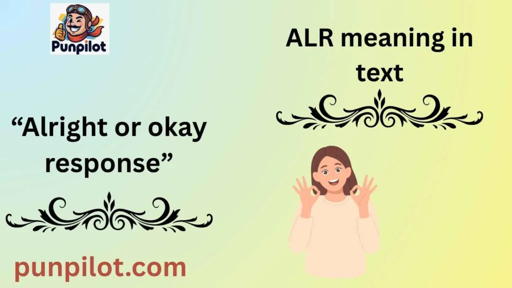 ALR meaning in text
