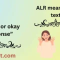 ALR meaning in text