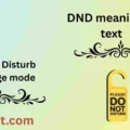 DND meaning in text