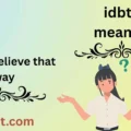 idbtw meaning