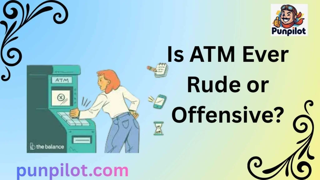 Is ATM Ever Rude or Offensive?