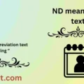 ND meaning in text