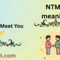 NTMY meaning
