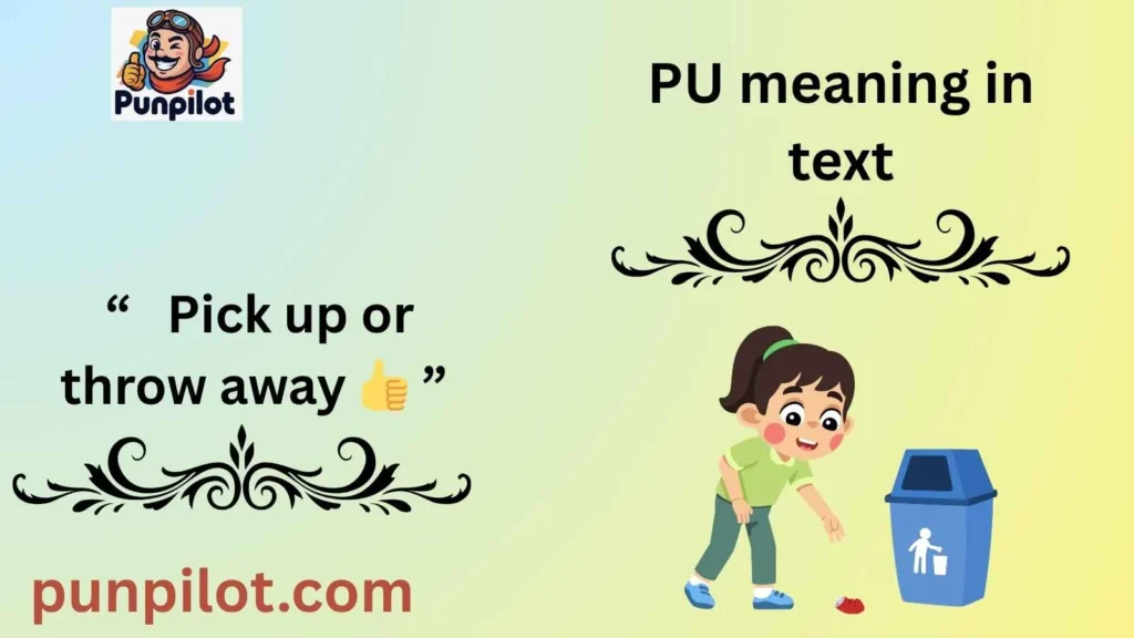 PU meaning in text