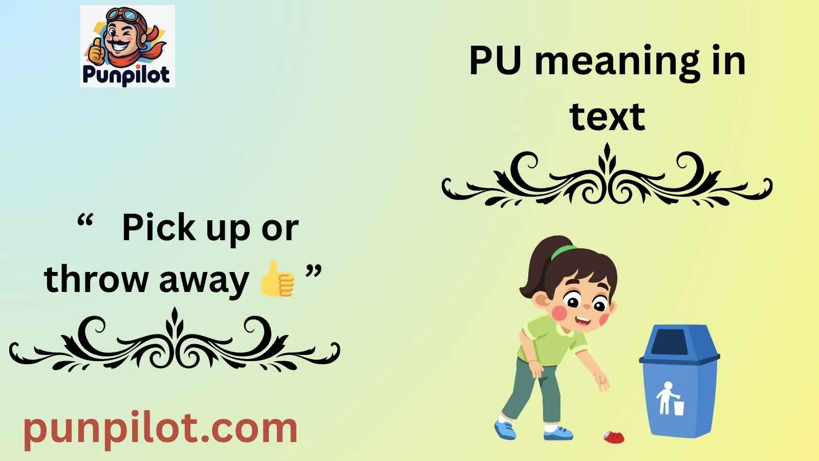 PU meaning in text