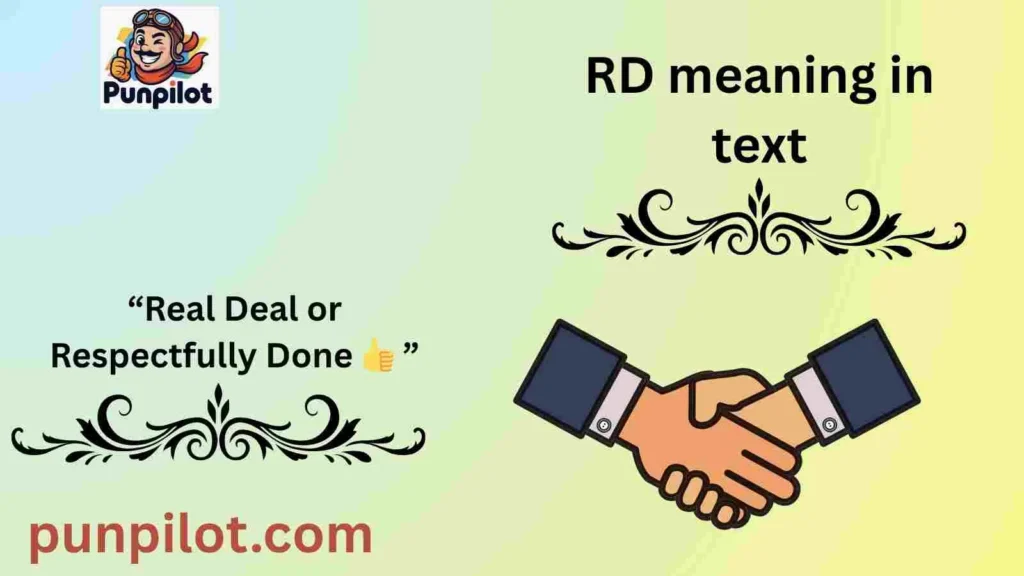 RD meaning in text