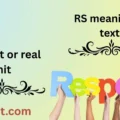 RS meaning in text