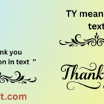 TY meaning in text