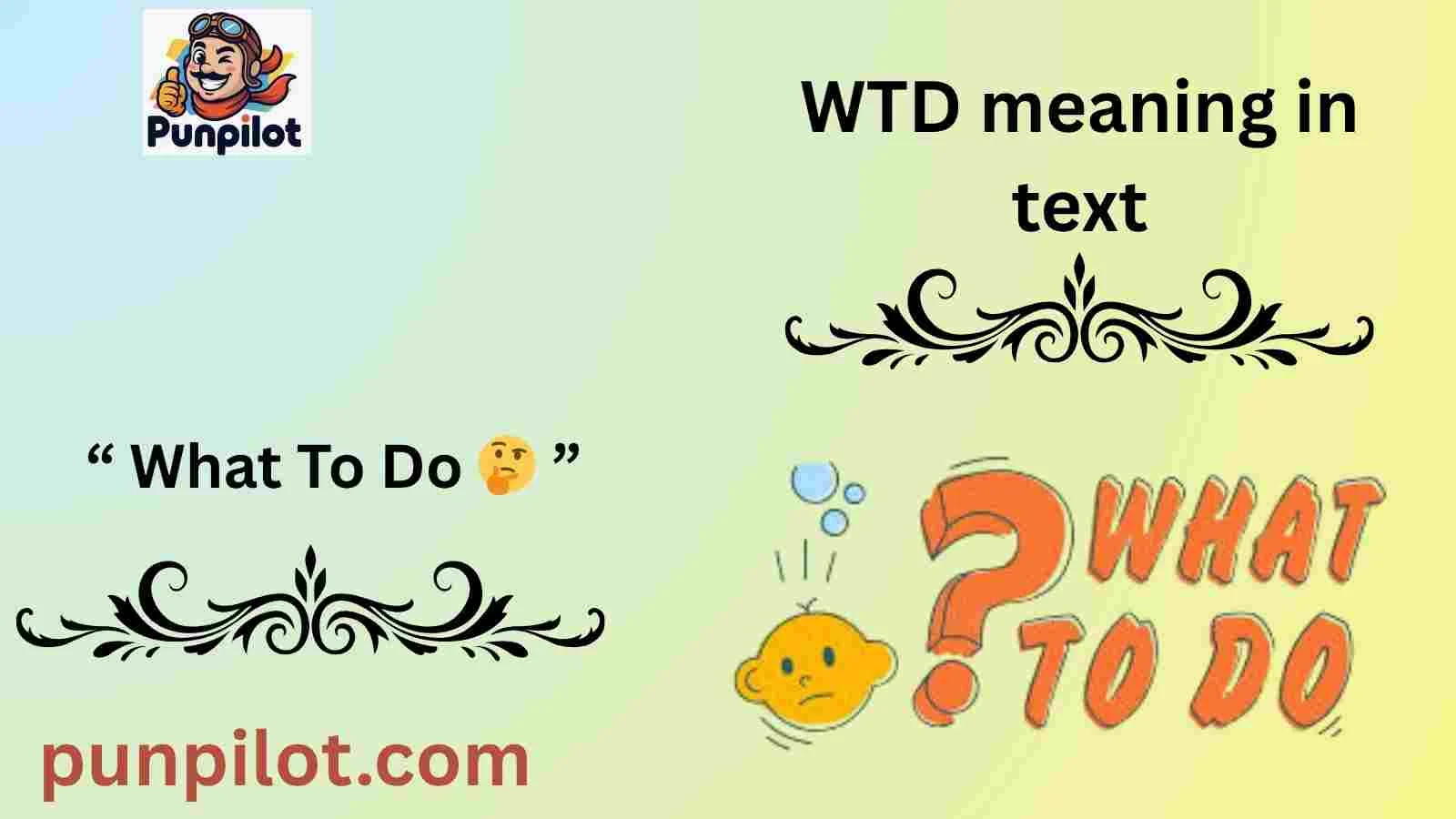 WTD meaning in text